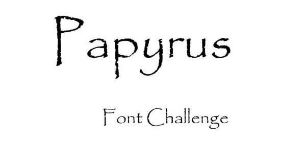 comic papyrus font